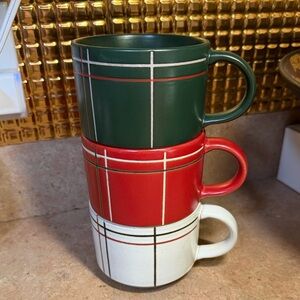 Hearth & Hand Christmas Stoneware Mugs